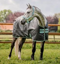 Horseware Ireland Amigo Hero Ripstop 50gr - Shadow/Blue Haze< Regndekken