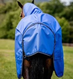 Horseware Ireland Amigo Hero Ripstop Plus 100g - Blue/Navy & Grey< Regndekken