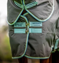 Horseware Ireland Amigo Hero Ripstop Ponni Plus 200gr - Shadow/Haze< Regndekken