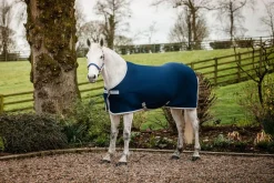 Horseware Ireland Amigo Jersey Cooler - Navy/Silver< Svettedekken