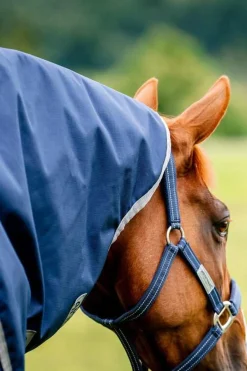 Horseware Ireland Amigo Ripstop 900D Plus Ponni 200gr - Navy/Titanium Grey< Regndekken