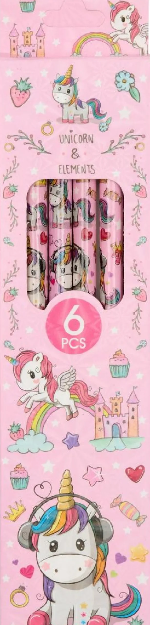 Equipage Unicorn Blyantsett/ 6 blyanter< Accessories