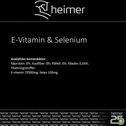 Heimer E-Vitamin & Selenium - 900gr< Vitamin Tilskudd