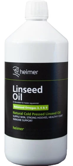 Heimer Linfrø olje< Tilskudd Til Hud/pels & Hov