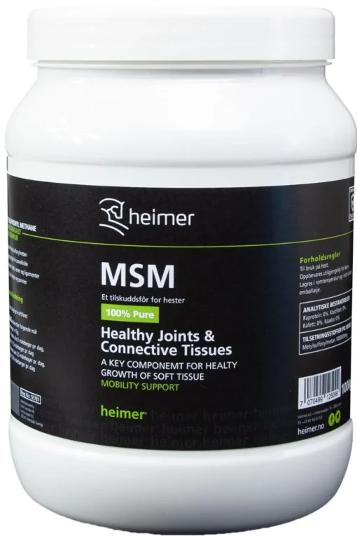 Heimer MSM - 1kg< Tilskudd Til Ledd/muskler/sener