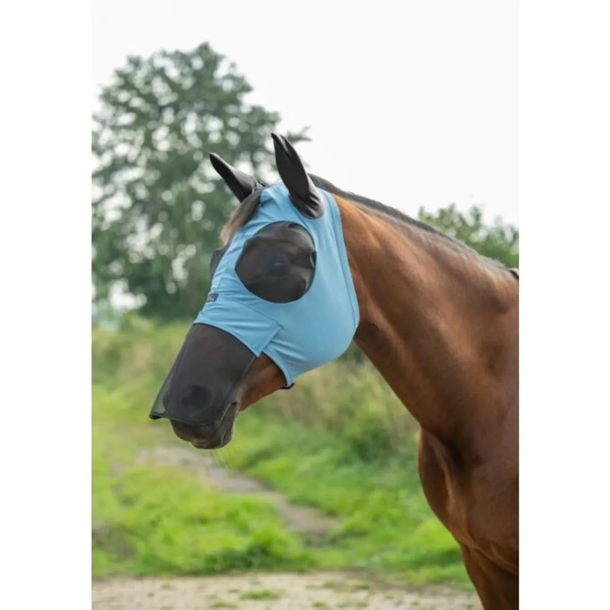 HKM Elastisk Fluemaske m/nesebeskytter - Flere farger< Fluemasker