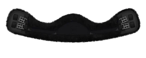 Mattes SLIM-LINE Kort Crescent elastisk Gjord i Saueskinn - Sort< Gjorder