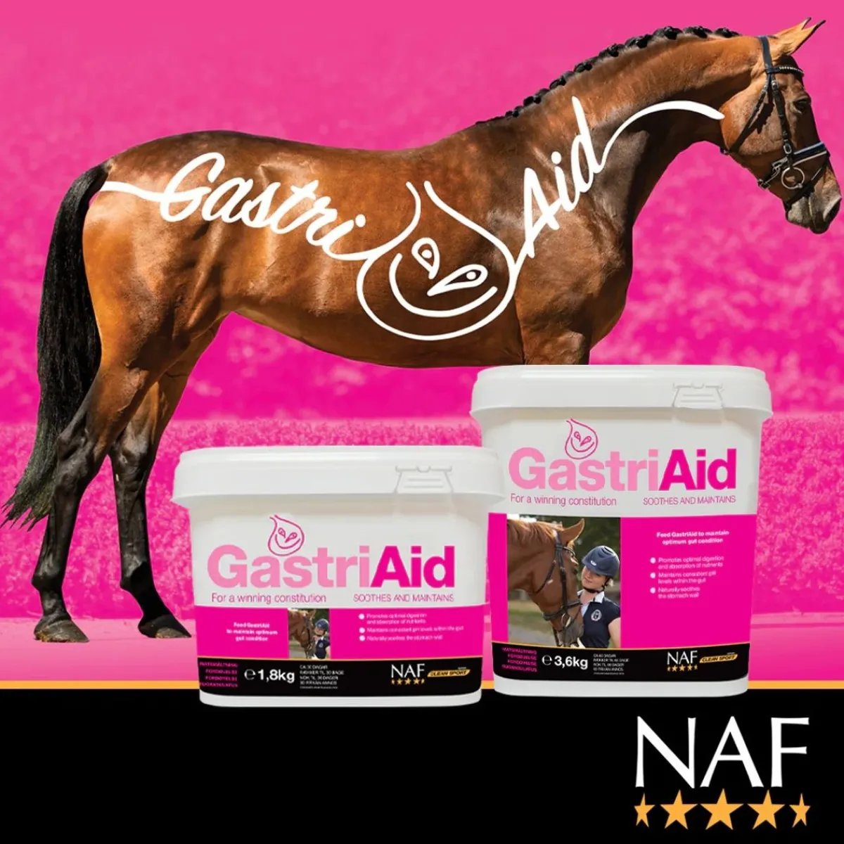 NAF Gastri Aid - 1,8kg< Tilskudd Fordøyelse & Tarm