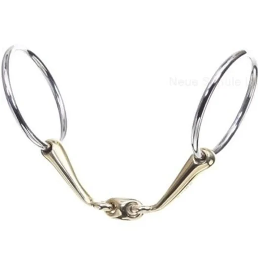 Neue Schule NS Starter bridong 14 mm med 55 mm ringer< Kandar Og Bridongbitt