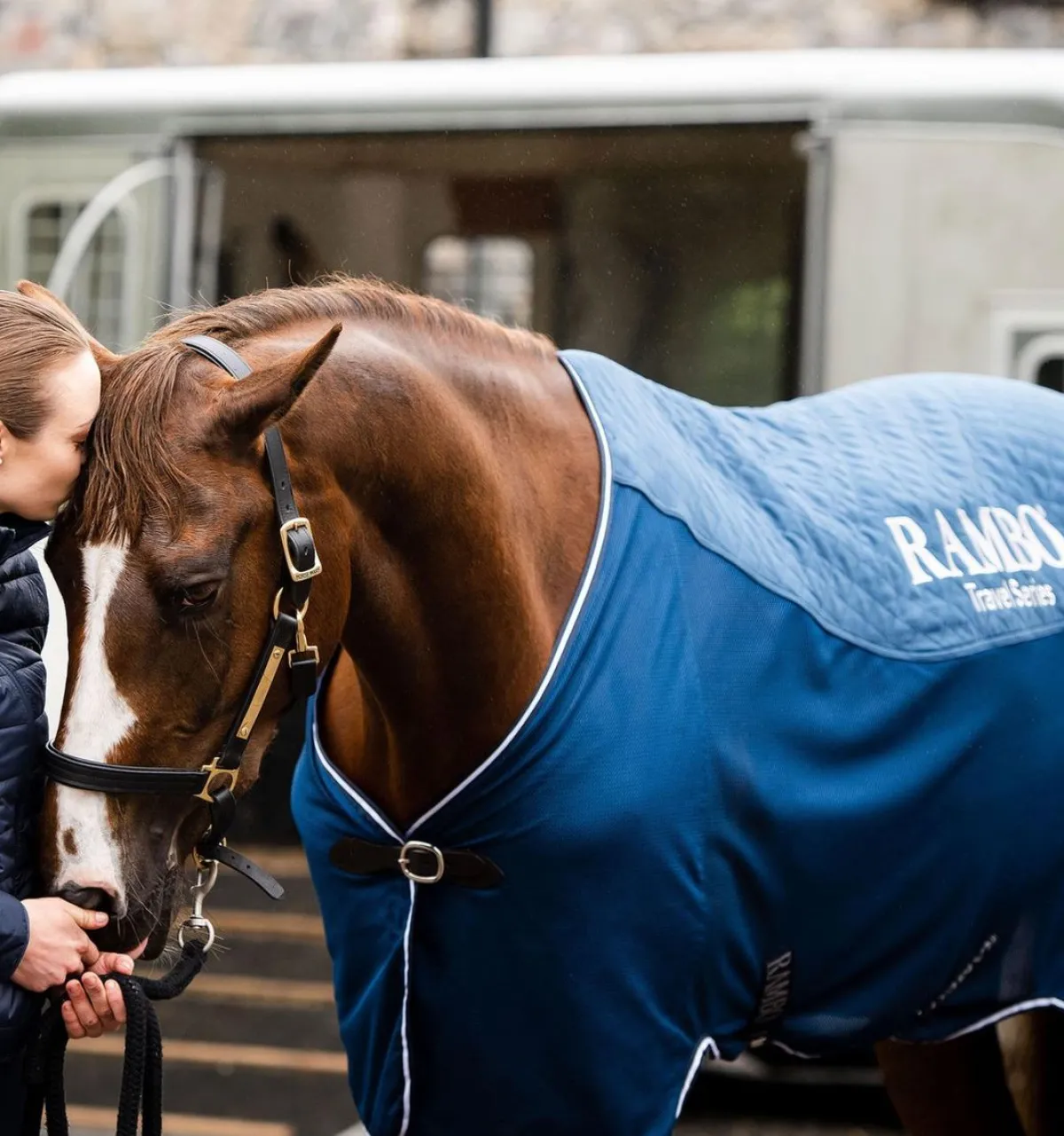 Horseware Ireland Rambo Transportdekken 50gram - Navy/Silver< Svettedekken