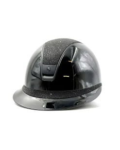 Samshield Miss Shield 2.0 Glossy Crystal Fabric Matt Black< Ridehjelm