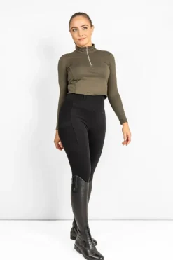 Zaczess Winter Teddy Tights Knegrip< Ridetights Til Dame